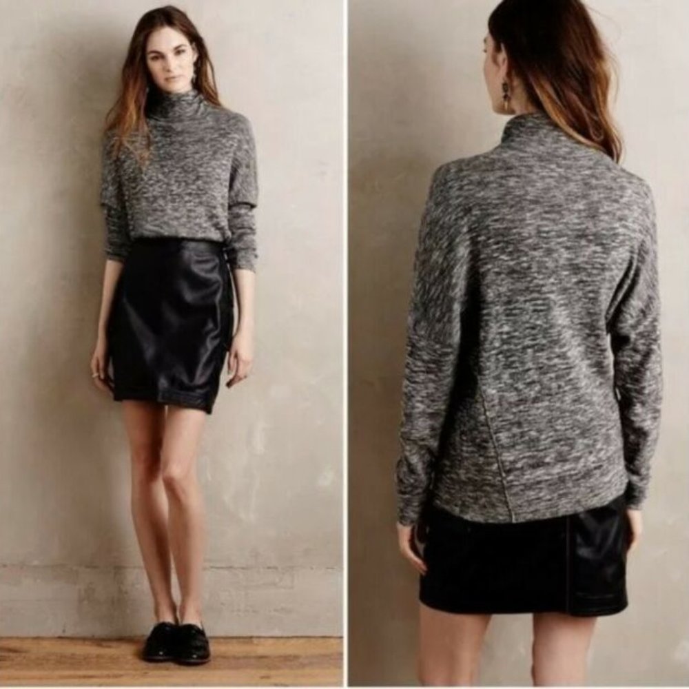 ANTHROPOLOGIE Moth Annona Marled Turtleneck